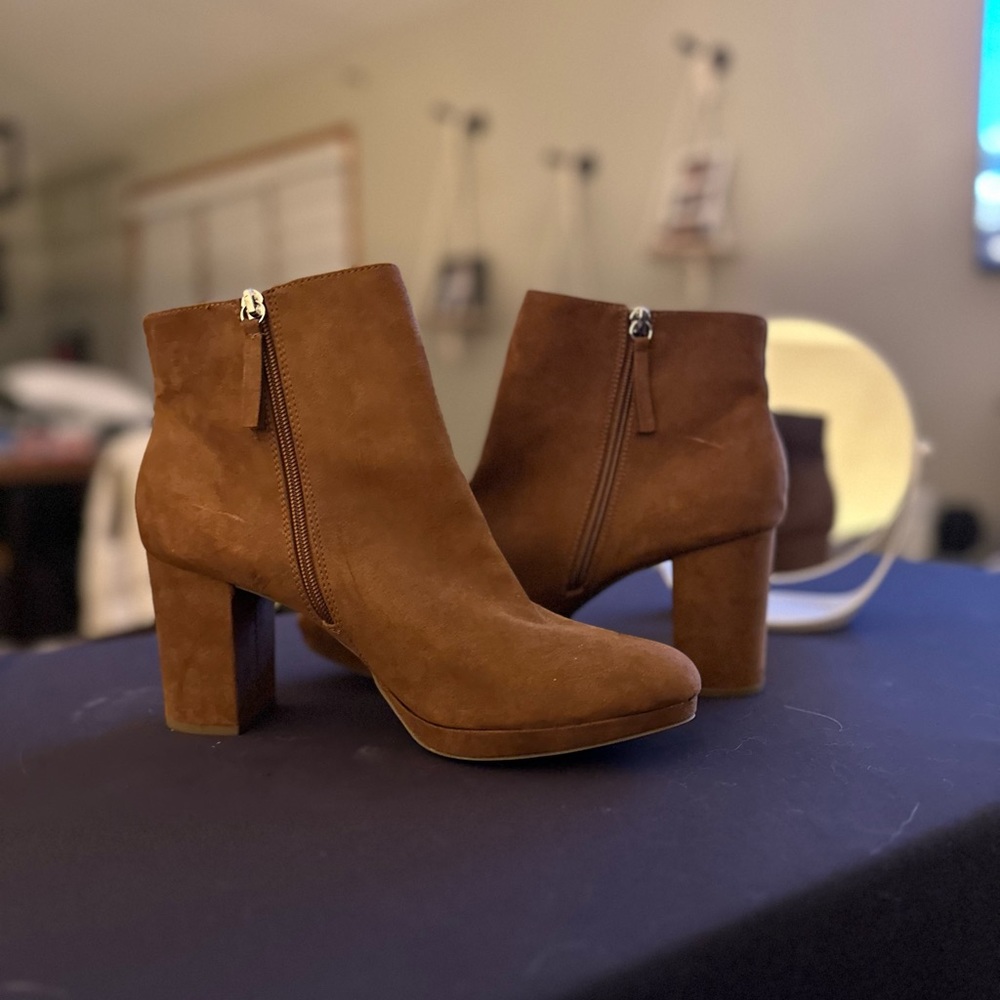 A New Day heeled ankle bootie